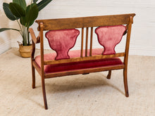 Load image into Gallery viewer, Antique Harp Back Settee
