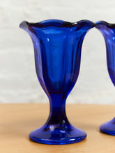 Load image into Gallery viewer, Cobalt Blue Sundae cups
