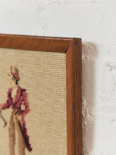 Load image into Gallery viewer, Gentlemen with Flowers Vintage Needlepoint
