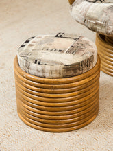 Load image into Gallery viewer, Bamboo Vintage Chair and Ottoman
