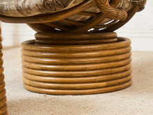 Load image into Gallery viewer, Bamboo Vintage Chair and Ottoman
