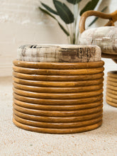 Load image into Gallery viewer, Bamboo Vintage Chair and Ottoman
