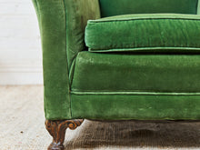Load image into Gallery viewer, Mohair Distressed Vintage Antique Club Chair

