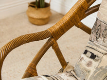 Load image into Gallery viewer, Bamboo Vintage Chair and Ottoman
