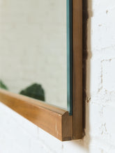 Load image into Gallery viewer, Wood Bottom Vintage Mirror
