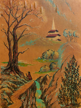 Load image into Gallery viewer, Vintage Asian Scene 1960’s Mid Century
