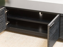 Load image into Gallery viewer, Black Top Modern Media Console
