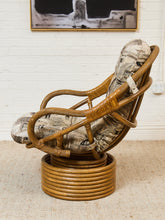 Load image into Gallery viewer, Bamboo Vintage Chair and Ottoman
