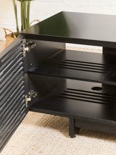 Load image into Gallery viewer, Black Top Modern Media Console
