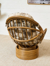 Load image into Gallery viewer, Bamboo Vintage Chair and Ottoman

