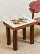 Load image into Gallery viewer, 1970’s Tiled Boho Side Table
