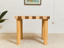 Load image into Gallery viewer, Checker, Blonde and Walnut Dining Table
