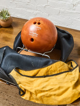 Load image into Gallery viewer, Vintage Brunswick Bowling Ball and Bag
