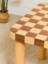 Load image into Gallery viewer, Checker, Blonde and Walnut Dining Table
