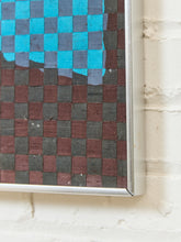 Load image into Gallery viewer, Blue Self Portrait Fabric Weaving #2 by Richard Proctor
