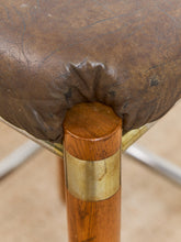 Load image into Gallery viewer, 1970s Brutalist Chrome and Oak Stools
