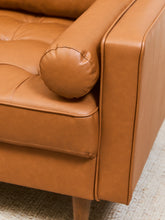 Load image into Gallery viewer, Caramel Sofa Button Tufted
