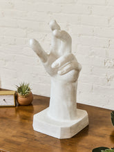 Load image into Gallery viewer, French White Fiberglass Sculpture of a Hand in the Style of Rodin
