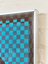 Load image into Gallery viewer, Blue Self Portrait Fabric Weaving #2 by Richard Proctor
