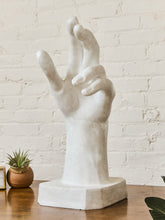Load image into Gallery viewer, French White Fiberglass Sculpture of a Hand in the Style of Rodin
