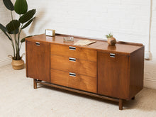 Load image into Gallery viewer, Vintage Walnut Credenza as found
