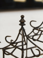 Load image into Gallery viewer, Antique Ornate Wrought Iron Pagoda-Style Wine Rack
