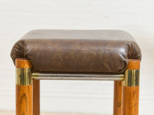 Load image into Gallery viewer, 1970s Brutalist Chrome and Oak Stools
