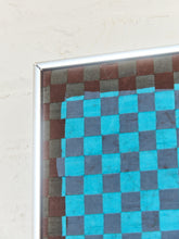 Load image into Gallery viewer, Blue Self Portrait Fabric Weaving #2 by Richard Proctor
