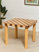 Load image into Gallery viewer, Checker, Blonde and Walnut Dining Table

