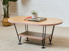 Load image into Gallery viewer, Post Modern Oval Coffee Table
