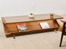 Load image into Gallery viewer, Solid Walnut Glass Top Coffee Table
