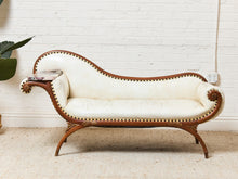 Load image into Gallery viewer, Vintage Antiques Settee with Marble Side Table
