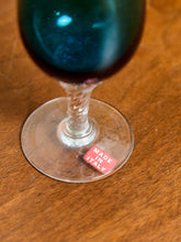 Load image into Gallery viewer, Teal Empoli Italian Glass Decanter and 6 Glasses
