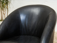 Load image into Gallery viewer, 1970’s Leather Space Age Swivel Chair
