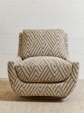 Load image into Gallery viewer, Atlas Swivel Chair in Joplin Burlap
