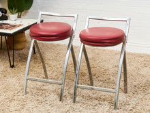 Load image into Gallery viewer, 1970’s Vintage Chrome Stools
