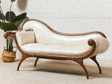 Load image into Gallery viewer, Vintage Antiques Settee with Marble Side Table
