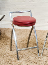 Load image into Gallery viewer, 1970’s Vintage Chrome Stools
