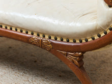 Load image into Gallery viewer, Vintage Antiques Settee with Marble Side Table
