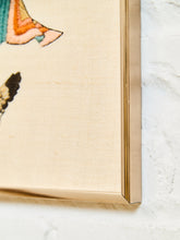 Load image into Gallery viewer, Japanese Silk Embroidery of Courtyard Musicians
