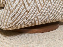 Load image into Gallery viewer, Atlas Swivel Chair in Joplin Burlap
