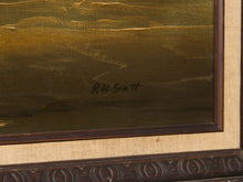 Load image into Gallery viewer, Antique Oil Ocean Painting by RH Scott
