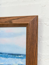 Load image into Gallery viewer, Framed Peaceful Coastal Seascape Oil Painting
