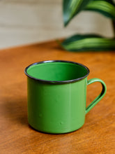 Load image into Gallery viewer, Green Enamel Vintage Cups
