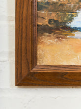 Load image into Gallery viewer, Framed Peaceful Coastal Seascape Oil Painting
