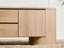 Load image into Gallery viewer, Milan Curved Blonde Credenza
