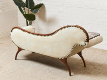 Load image into Gallery viewer, Vintage Antiques Settee with Marble Side Table
