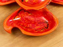 Load image into Gallery viewer, Four Piece Set of Red Orange California Pottery
