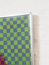 Load image into Gallery viewer, 1960's Original Red and Green Woven Self Portrait by Richard Proctor
