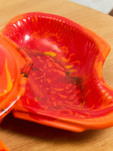 Load image into Gallery viewer, Four Piece Set of Red Orange California Pottery
